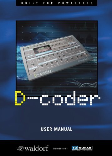 Waldorf D-Coder PowerCore Manual English - TC Electronic