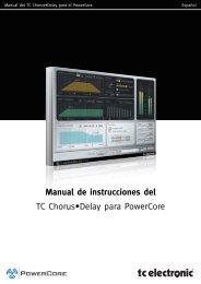 SCF Stereo Chorus Flanger Manual English - TC Electronic