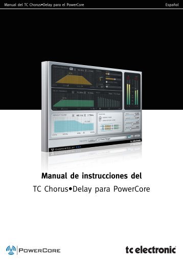 Manual de instrucciones del TC Chorus•Delay para ... - TC Electronic