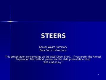 Annual Waste Summary Direct Entry presentation - TCEQ e-Services