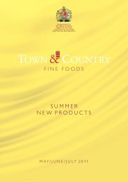 New Products, May June July 2011 - Town & Country Fine Foods