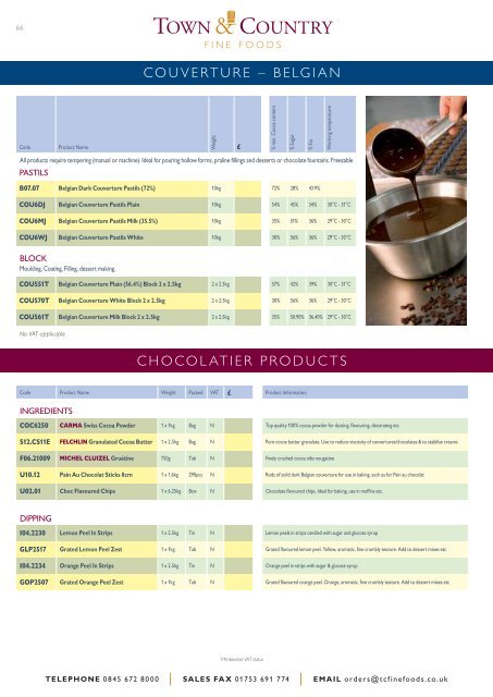 march 2012 product guide & price list fine - Town & Country Fine ...