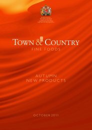 AUTUMN NEW PRODUCTS - Town & Country Fine Foods