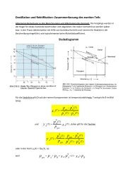 Destillation und Rektifikation Teil 2 (detaillierter) - Institut fÃ¼r ...