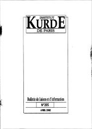Bulletin de liaison et d'information - Institut kurde de Paris