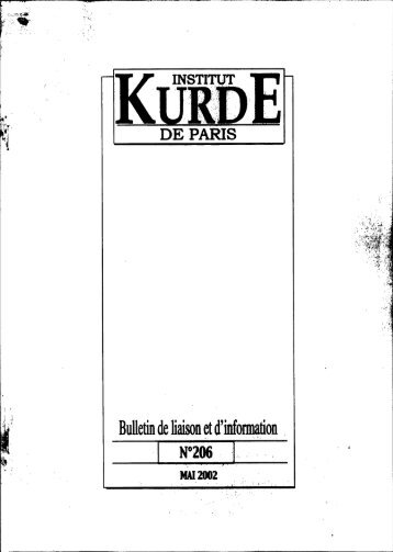 Bulletin de liaison et d'information . - Institut kurde de Paris
