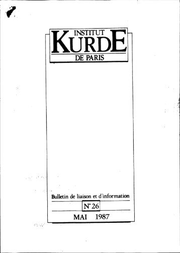 1N"261 - Institut kurde de Paris