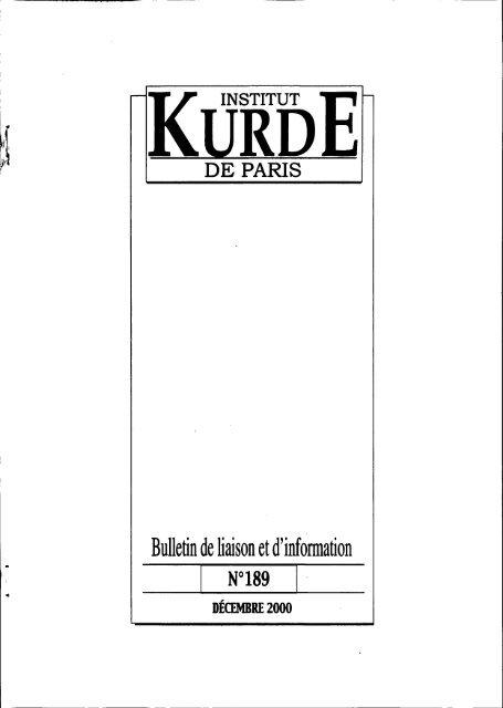 Bulletin De Liaison Et D Information Institut Kurde De Paris