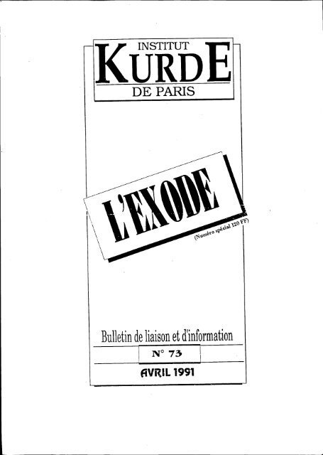 Exode (des Kurdes d'Irak) - Institut kurde de Paris
