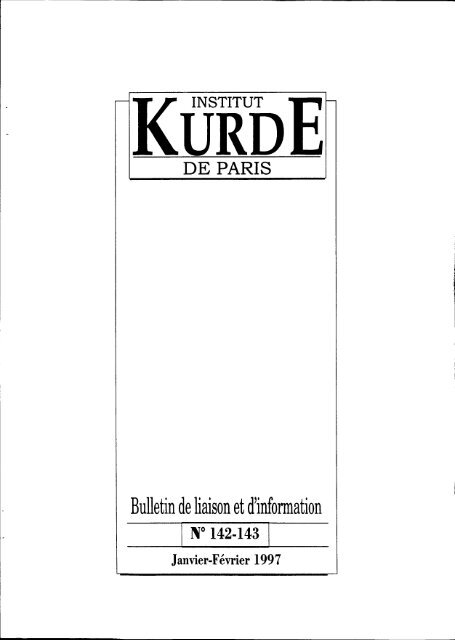 Bulletin de liaison et d'information - Institut kurde de Paris