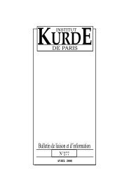 Information And Liaison Bulletin Institut Kurde De Paris Information And Liaison Bulletin Institut Kurde De Paris