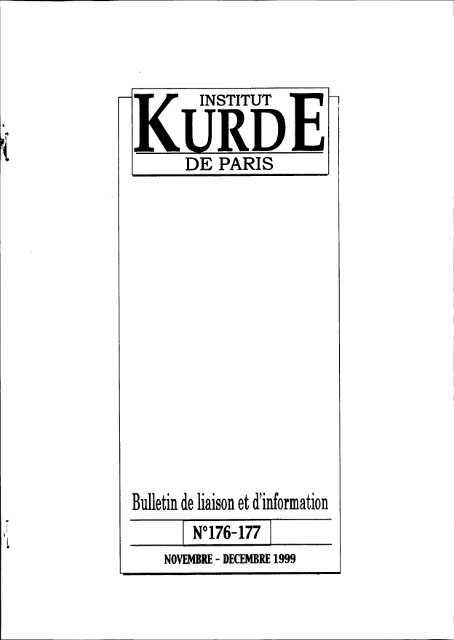 Bulletin de liaison et d'information - Institut kurde de Paris