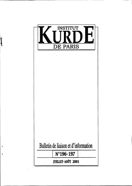 Bulletin de liaison et d'Ã®nformation - Institut kurde de Paris
