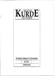 .Bulletin de liaison et d'information - Institut kurde de Paris