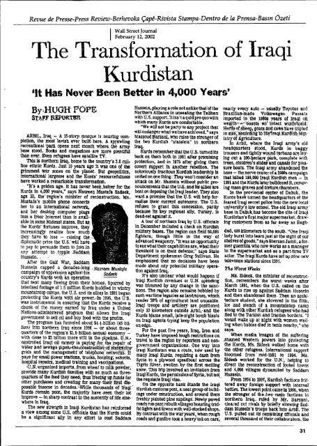 Bulletin de liaison etd'information - Institut kurde de Paris