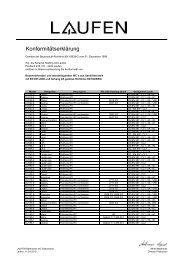 Konformitätserklärung - Laufen