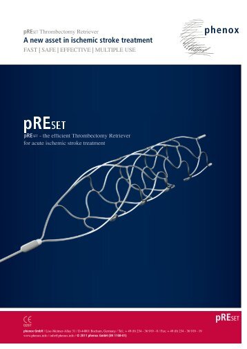 pRESET Thrombectomy Retriever