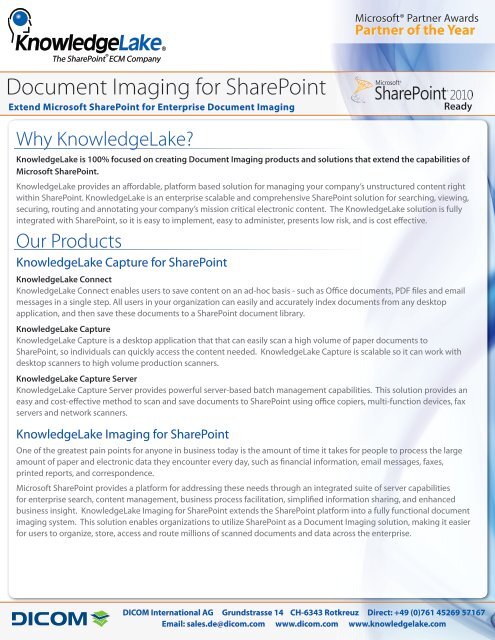Sharepoint Mri Document Imaging for SharePoint - DICOM