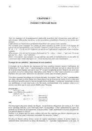 CHAPITRE 2 INSTRUCTIONS DE BASE