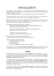 Rapport du jury d'anglais 2012 - Ensiie