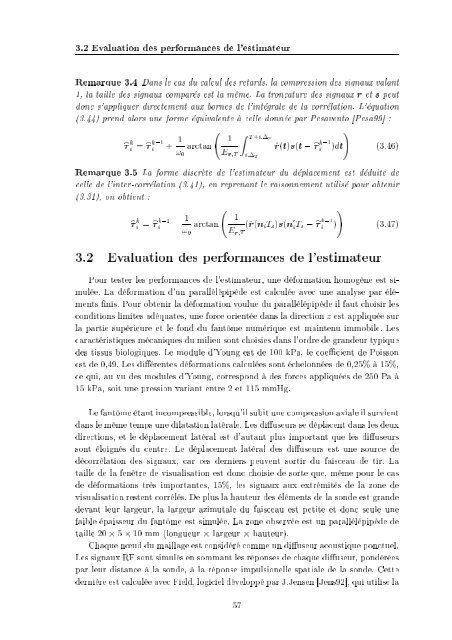 Estimation itérative du déplacement et de la déformation pour l ...