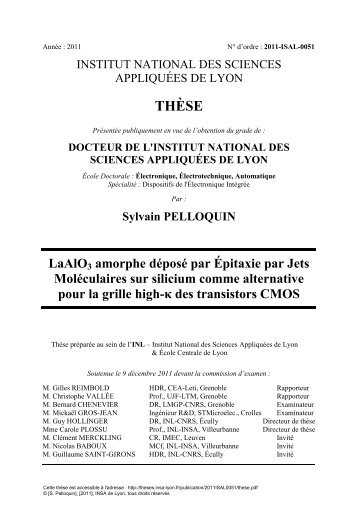 LaAlO3 amorphe déposé par Évaporation par Jets Moléculaires sur ...