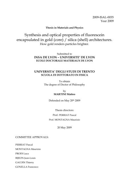 Quelques exemples des composés dérivés de la fluorescéine