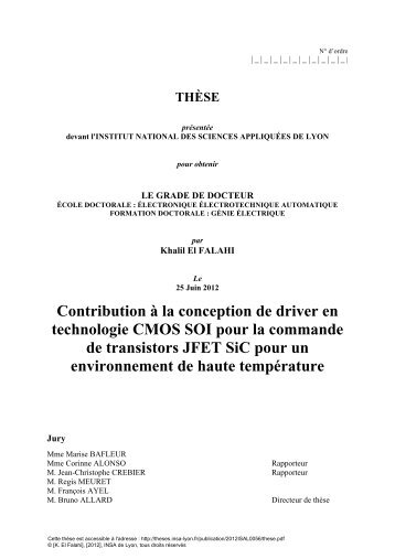 Contribution à la conception de driver en technologie CMOS SOI ...