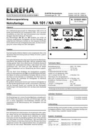 Notrufanlage NA 101 / NA 102 - Elreha