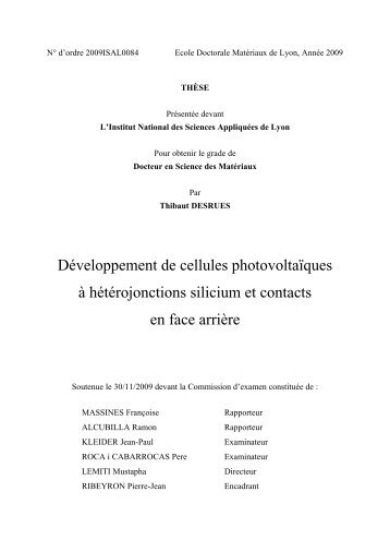 ediis@liris.cnrs.fr - Thèses de l'INSA de Lyon