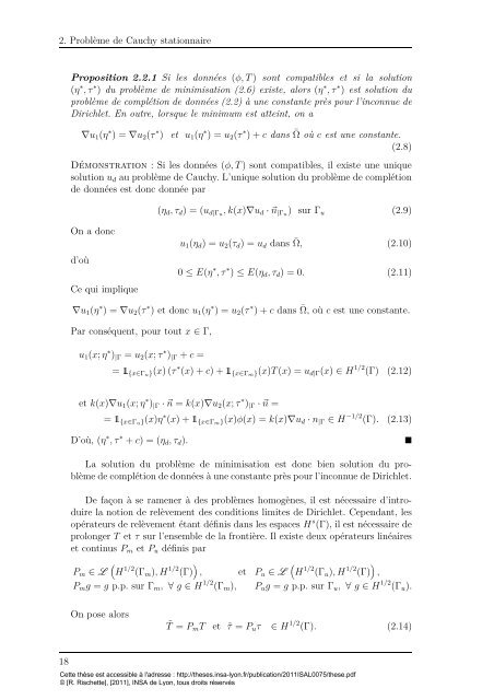 Analyse numérique d'une méthode énergétique pour la résolution ...