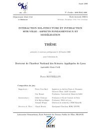 Interaction sol-structure et interaction site-ville : aspects ...