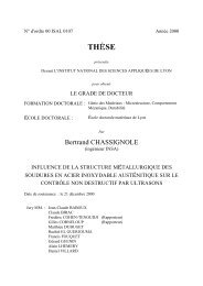 Influence de la structure métallurgique des soudures en acier ...