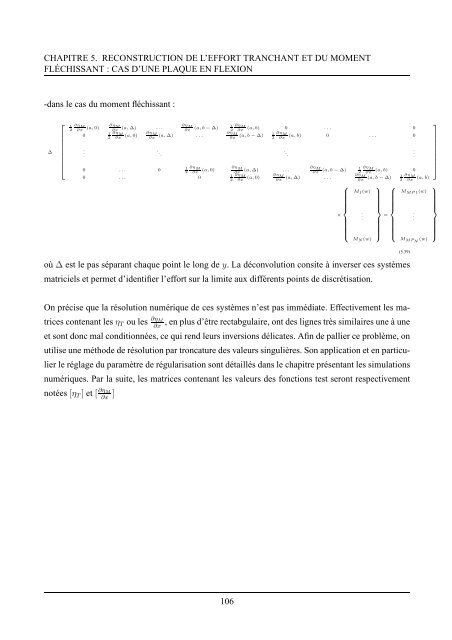 Identification d'efforts aux limites des poutres et plaques en flexion ...