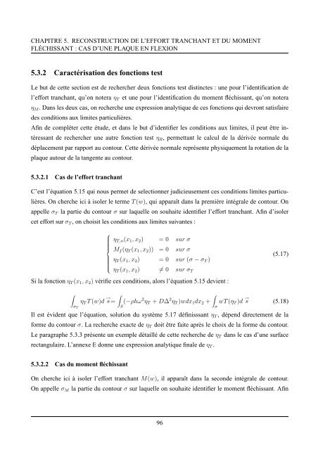 Identification d'efforts aux limites des poutres et plaques en flexion ...