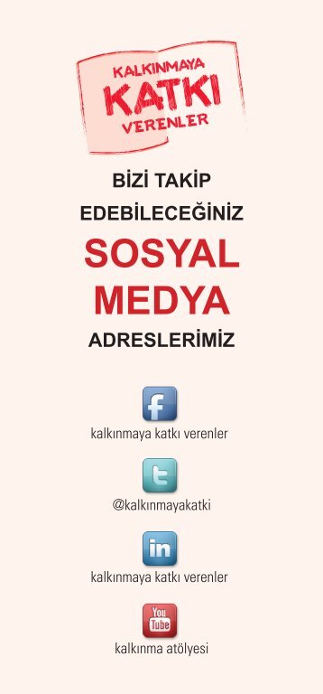 Kalkınmaya Katkı Verenler Sosyal Medya Kanalları