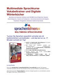 Multimediale Sprachkurse Vokabeltrainer und Digitale Wörterbücher