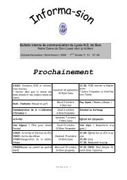 Informa-sion - Notre Dame de Sion FransÄ±z Lisesi