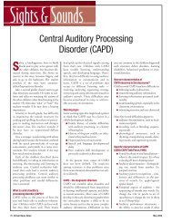 Central Auditory Processing Disorder (CAPD) - School Nurse News