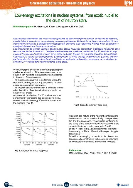 exotic nuclei structure and reaction noyaux exotiques ... - IPN - IN2P3