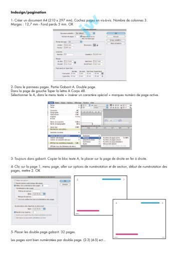 Indesign/pagination 1- Créer un document A4 (210 x 297 mm ...