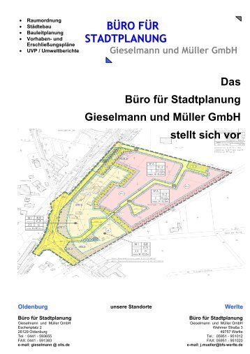 Büroprofil - beim Büro für Stadtplanung, Oldenburg