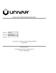 Univar USA Inc Material Safety Data Sheet - LD Carlson Co.