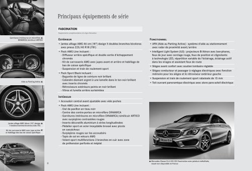 Tarif Classe CLA (PDF) - Mercedes-Benz France