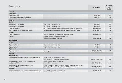 Tarif Classe R (PDF) - Mercedes-Benz France