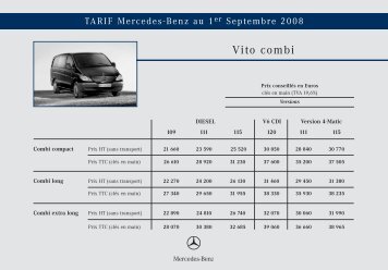 Vito combi "classic" 07-2005 - Mercedes-Benz France