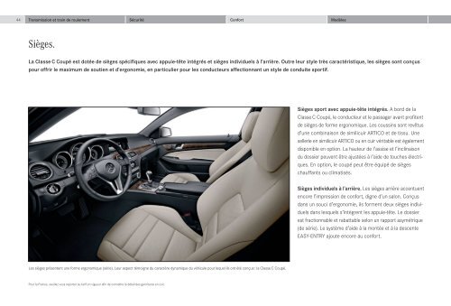 TÃ©lÃ©chargez la brochure Classe C CoupÃ© - Mercedes-Benz France