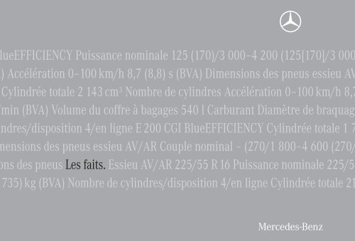 La Classe E Berline et Break - Mercedes-Benz France