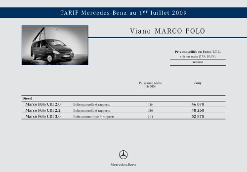 VIANO MARCO POLO 07-2005 - Mercedes-Benz France