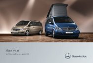 Viano Loisirs Tarifs - Mercedes-Benz France